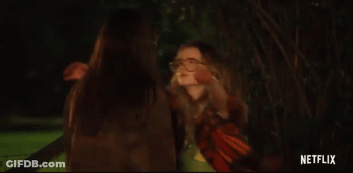 Women Hugging In Netflix Trailer GIF