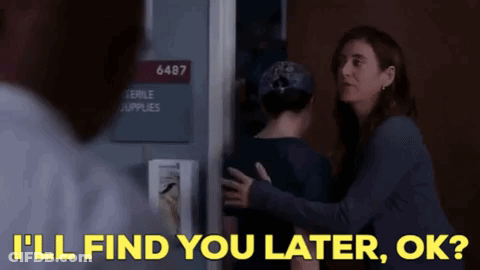 Women Hugging Sign I'll Find You Later Ok GIF