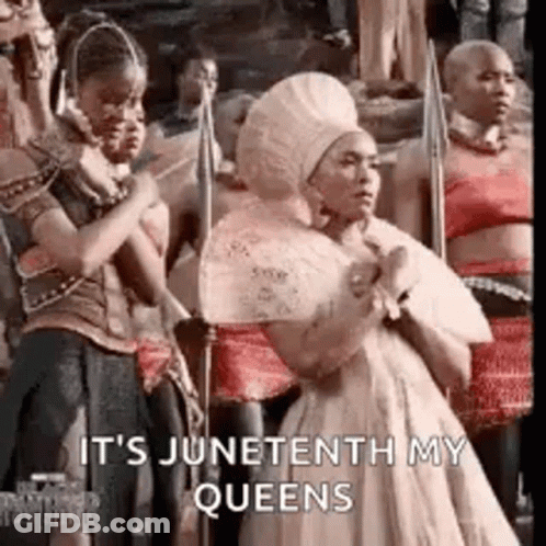 Women In A Line Holding Spears GIF