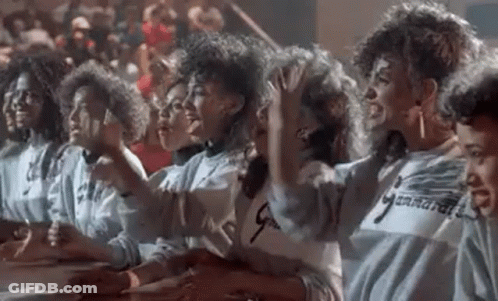 Women In A Row At Gym GIF