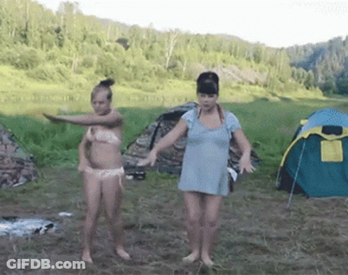 Women In Bikinis Dancing GIF