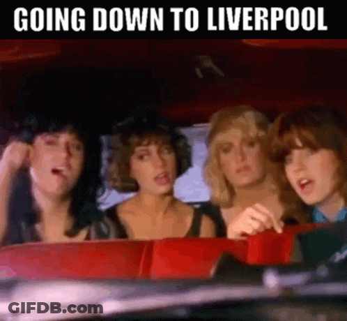 Women In Car Going Down To Liverpool GIF
