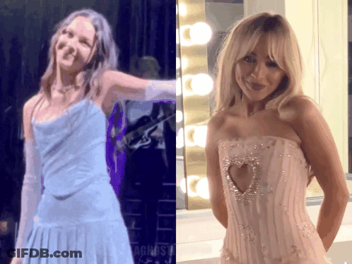 Women In White And Pink Dresses GIF