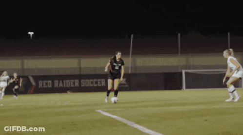 Women Playing Soccer Red Raider Soccer GIF