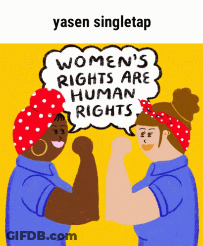 Women's Rights Are Human Rights Poster GIF