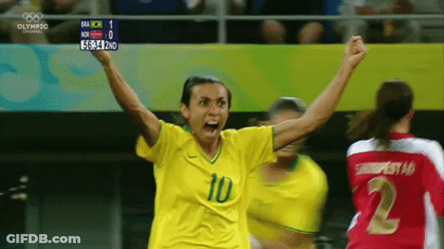 Women's Team Brazil Celebrating GIF