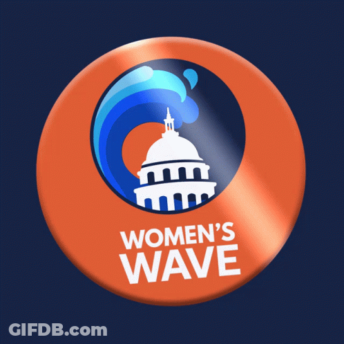 Women's Wave Button With Dome GIF