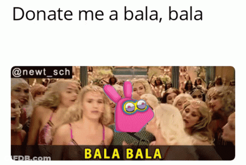 Women Saying Donate Me A Bala Bala Bala GIF