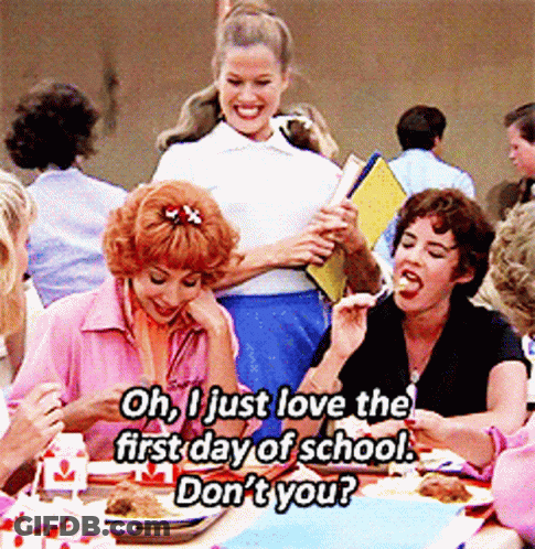 Women Saying Oh I Just Love First Day Of School Don't You GIF