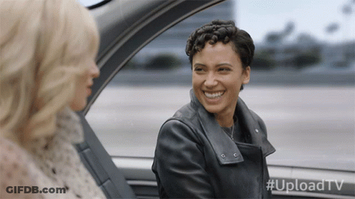 Women Smiling In Car GIF