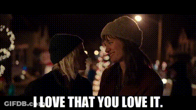 Women Standing Next To Each Other Saying I Love That You Love It GIF