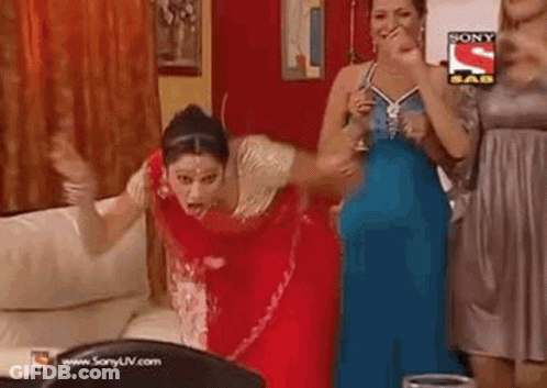 Women Standing Together In A Room GIF