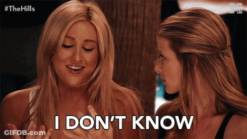 Women Talking I Don T Know GIF