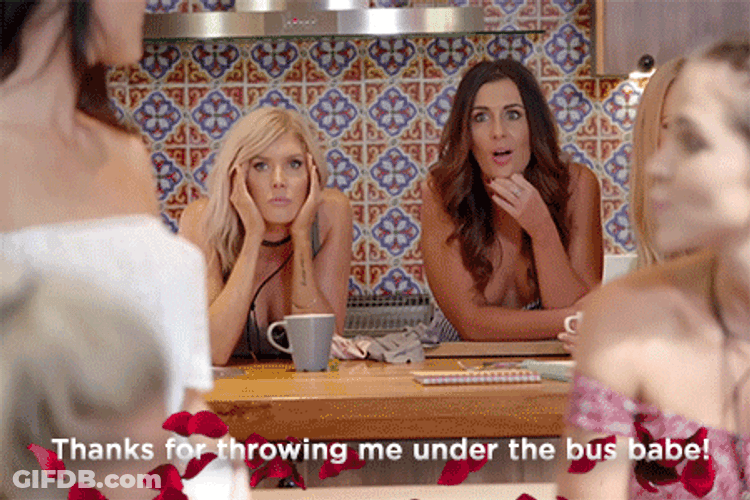 Women Thanks For Throwing Me Under The Bus GIF