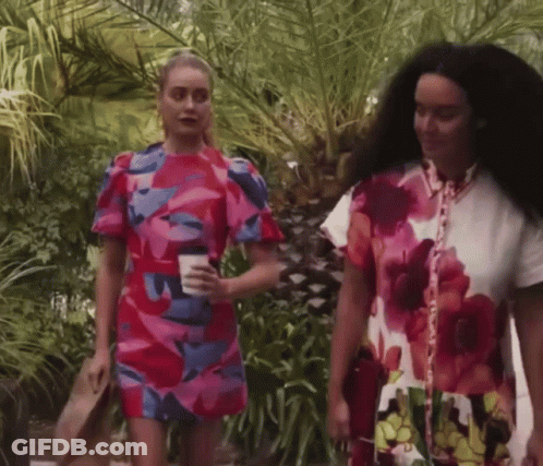 Women Walking With Coffee GIF
