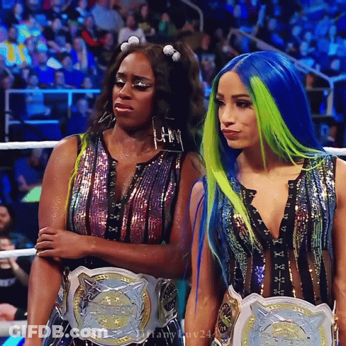Women With Championship Belts GIF