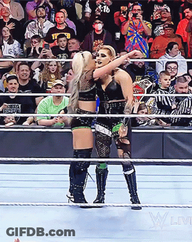 Women Wrestling In Ring GIF