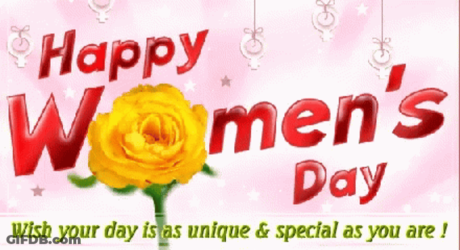 Womens Day Greeting You're Unique GIF