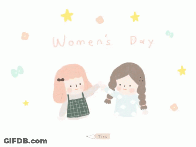 Womens Day Two Girls GIF