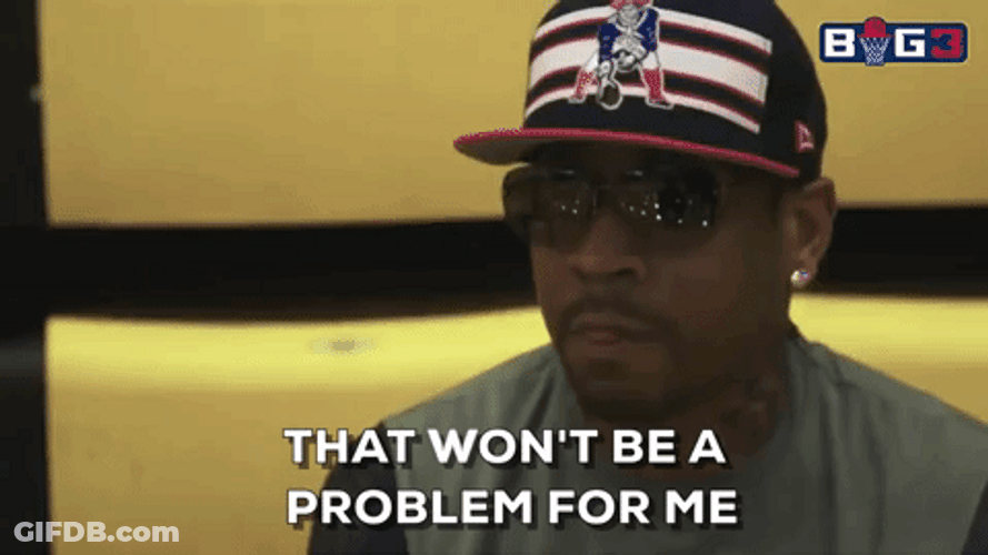 Won't Be A Problem Allen Iverson Practice GIF