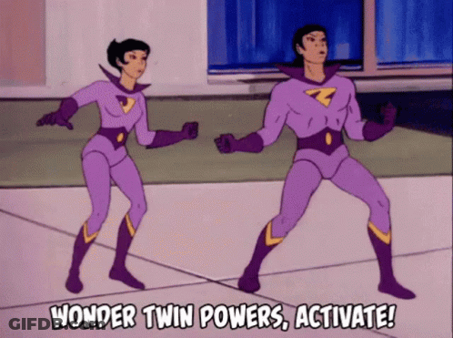 Wonder Twin Powers Activate GIF