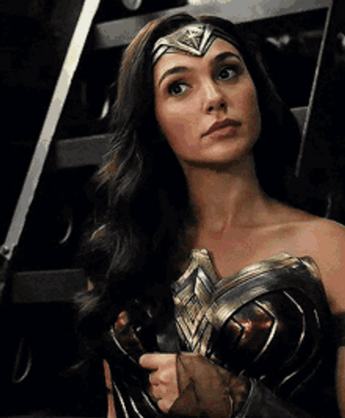 Wonder Woman Confused Expression GIF