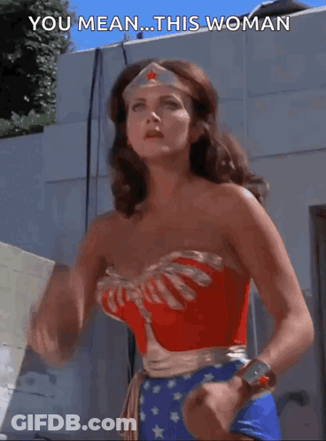 Wonder Woman Costume Woman Says You Mean This Woman GIF