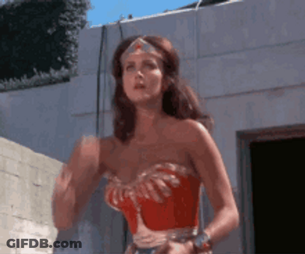 Wonder Woman Dodges GIF