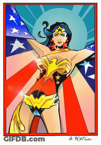 Wonder Woman Drawing 2012 GIF