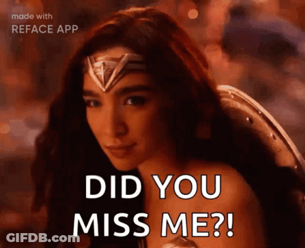 Wonder Woman Face App Missed Me GIF