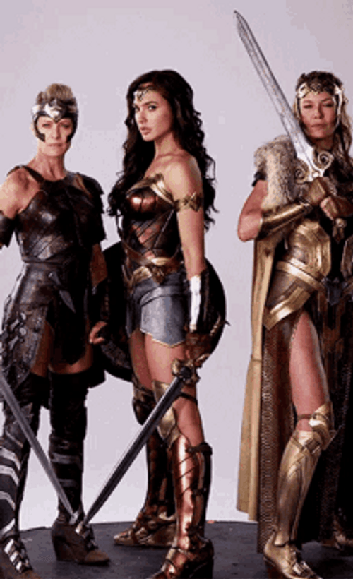 Wonder Woman Girl Power Pose GIF