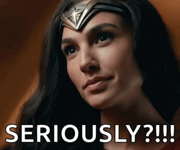 Wonder Woman Saying Seriously GIF