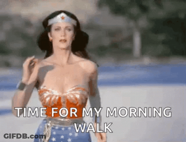 Wonder Woman Speed Walking GIF