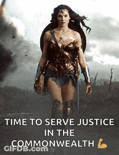 Wonder Woman Time To Serve Justice In The Commonwealth GIF