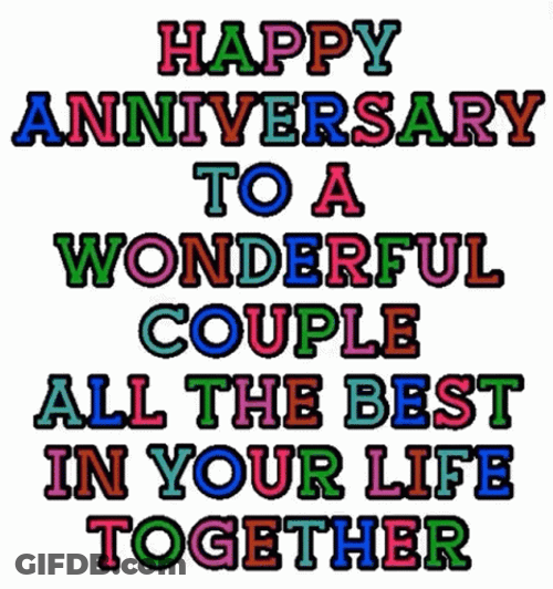 Wonderful Couple Happy 25Th Anniversary GIF