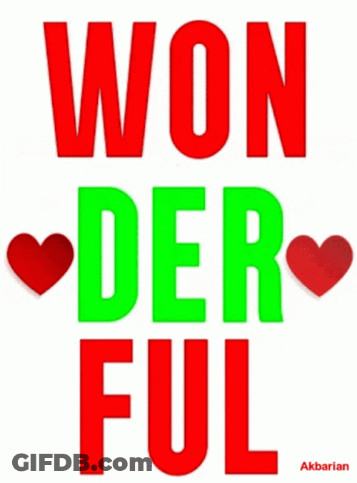 Wonderful Green Red Theme GIF