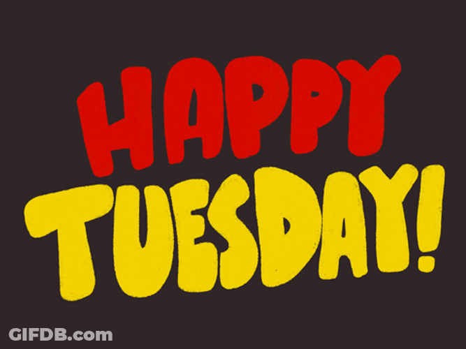 Wonderful Happy Tuesday Halloween Text Design GIF