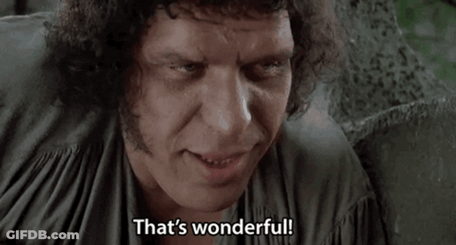 Wonderful Tuesday Andre The Giant GIF