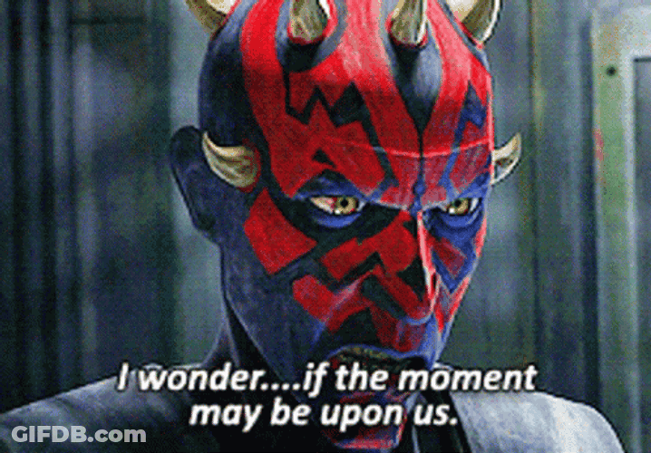 Wondering 3D Darth Maul GIF