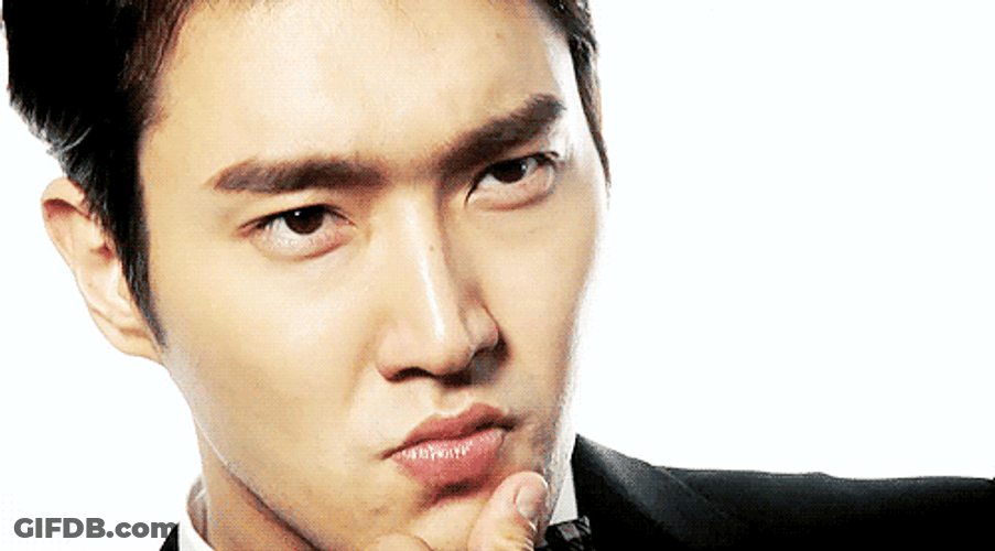 Wondering Choi Si Won GIF