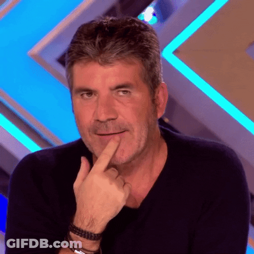 Wondering Simon Cowell Reaction GIF