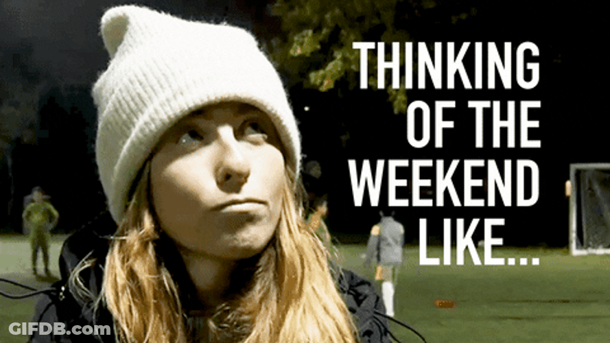 Wondering Thinking Of The Weekend Like GIF