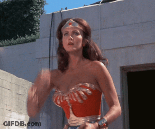 Wonderwoman Defending Strong Attack GIF