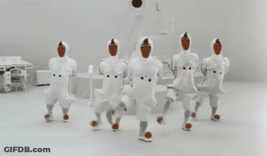 Wonka's Oompa Loompas Snow Dance GIF