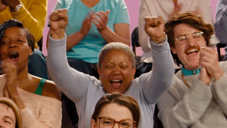 Woo Happy Audience Celebrating GIF