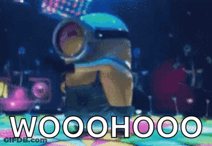 Woo Hoo Minions Disco Dance GIF