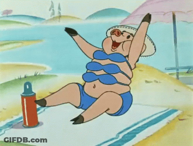 Woo Pig Cartoon Swine Celebrating GIF