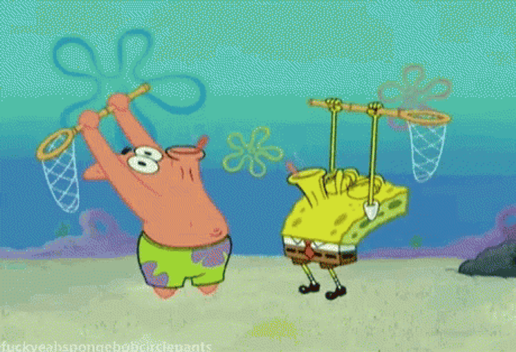 Woo SpongeBob And Patrick GIF