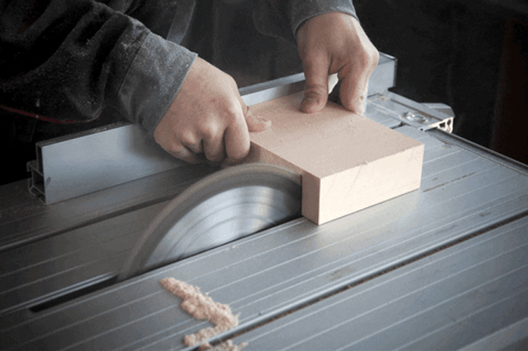 Wood Cutting Using Circular Saw Blade GIF
