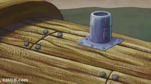 Wooden Boat With Metal Pipe GIF